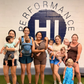 A group of moms and kids at the gym in Honolulu 